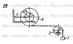 Схема варианта 28, задание Д23 из сборника Яблонского 1985 года