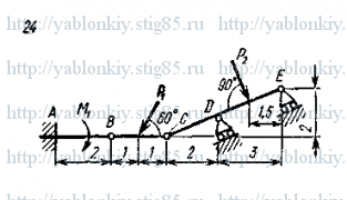 Схема варианта 24, задание С4 из сборника Яблонского 1985 года