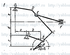 Схема варианта 1, задание К6 из сборника Яблонского 1978 года