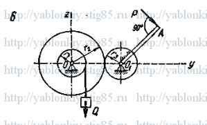 Схема варианта 6, задание Д13 из сборника Яблонского 1978 года