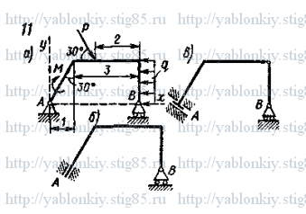 Схема варианта 11, задание С1 из сборника Яблонского 1985 года