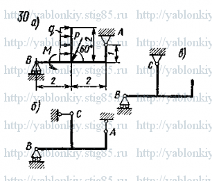 Схема варианта 30, задание С1 из сборника Яблонского 1985 года
