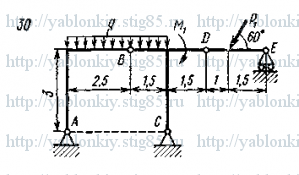Схема варианта 30, задание С4 из сборника Яблонского 1985 года