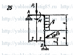Схема варианта 25, задание Д15 из сборника Яблонского 1985 года
