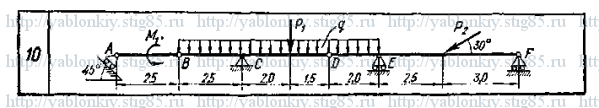 Схема варианта 10, задание С4 из сборника Яблонского 1978 года