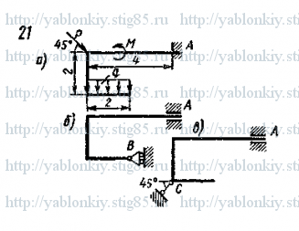 Схема варианта 21, задание С1 из сборника Яблонского 1985 года