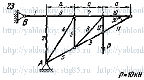 Схема варианта 23, задание С1 из сборника Яблонского 1978 года