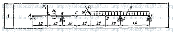 Схема варианта 1, задание С4 из сборника Яблонского 1978 года